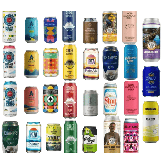 Sober Sampler: One - A - Day Monthly Mix Non - Alcoholic Beer Pack - Just Simcoe