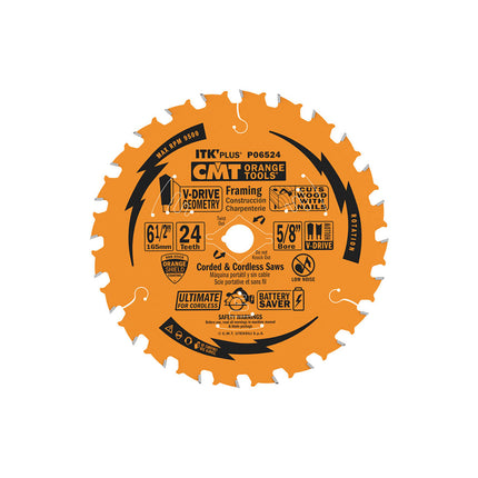 CMT ITK Plus 6 1/2" X 24 Tooth Blade
