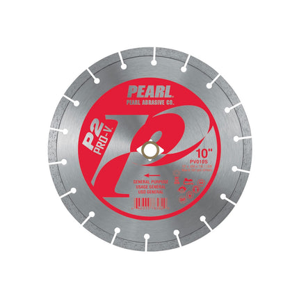 Pearl PV010S P2 Pro-V Segmented Blades for Concrete and Masonry 10 x .095 x 5/8, DIA,7/8