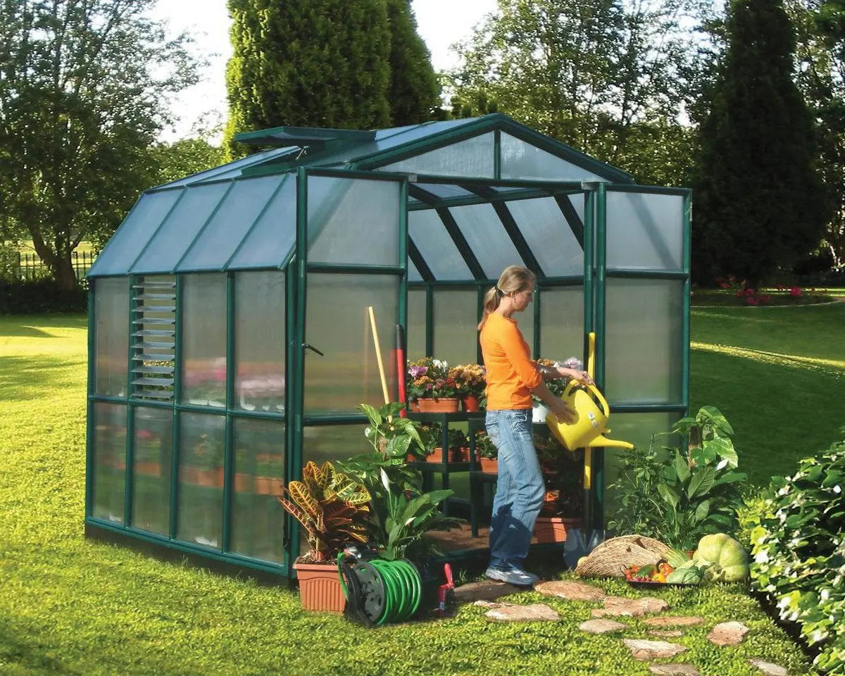 Prestige® ~8 ft. x 8 ft. Twin-Wall Panels Greenhouse | Rion by Palram-Canopia