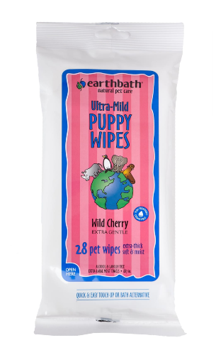 EB PUPPY CHERRY WIPES 28CT