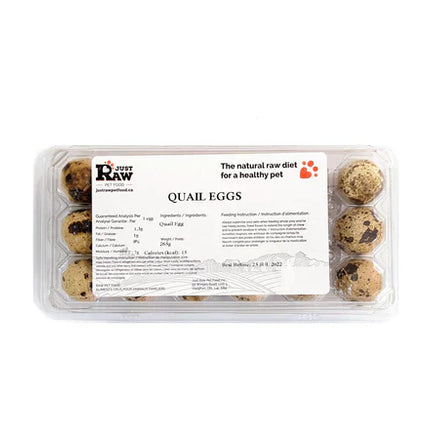 JUST RAW QUAIL EGGS 1PK 18CT