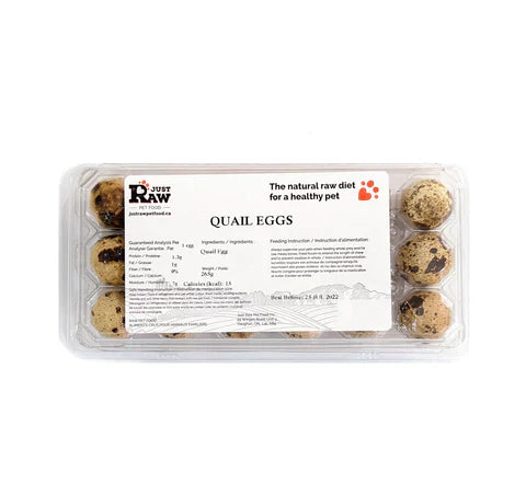 JUST RAW QUAIL EGGS 1PK 18CT