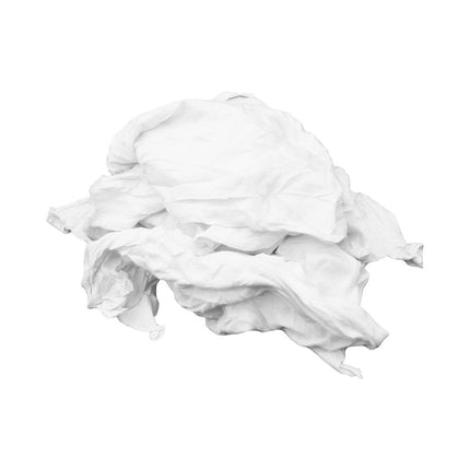 All White T Shirt Wiper Rag 25lb Bag