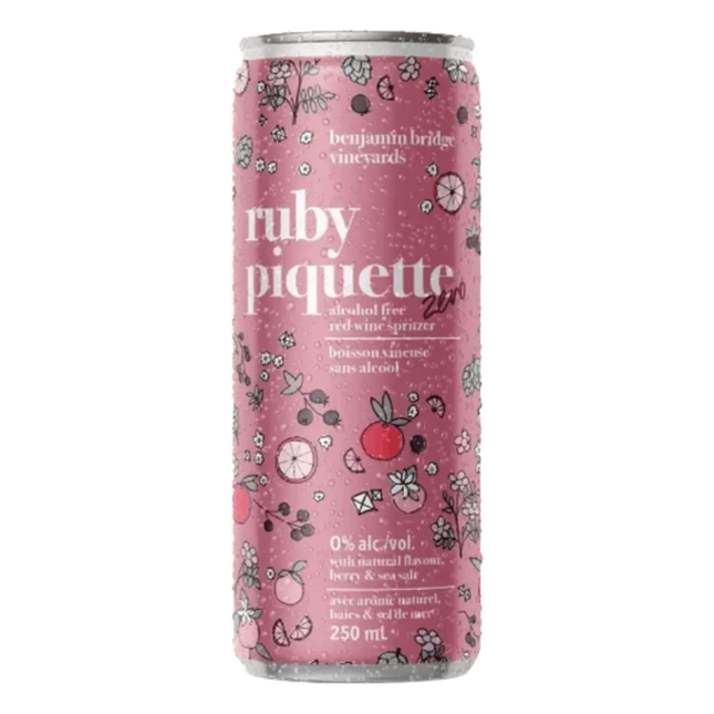 Benjamin Bridge Ruby Piquette Zero Non - Alcoholic Wine - Style Beverage - Just Simcoe
