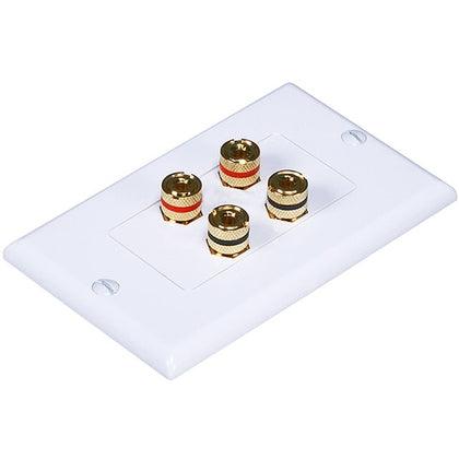 Wall Plate for 2 Speakers - TEXONIC AV Inc