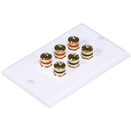 Wall Plate for 3 Speakers - TEXONIC AV Inc