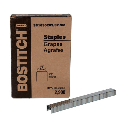 Bostitch 1/2" Crown X 3/8" Staples (Qty: 2900)