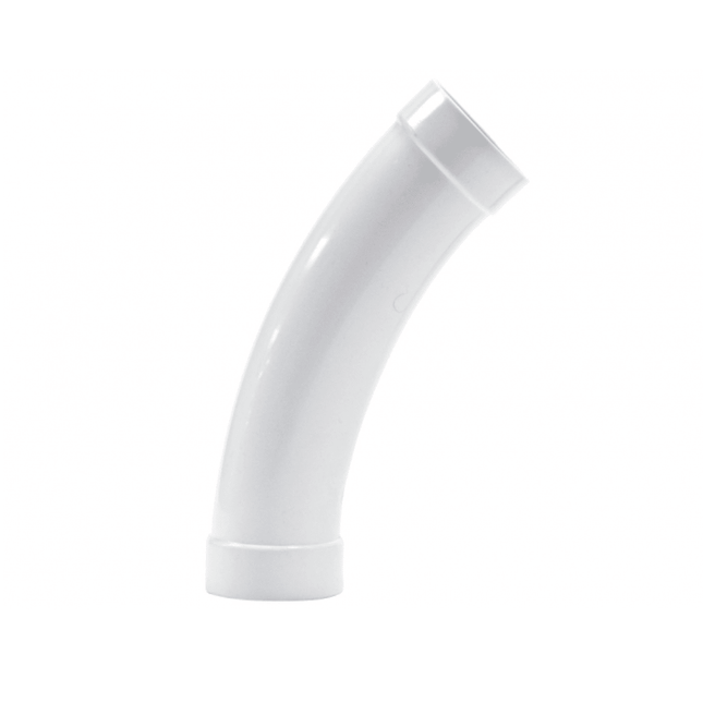 Elbow PVC pipe fitting for Retraflex retractable hose - 45° - Very long - radius - JustSimcoe.ca