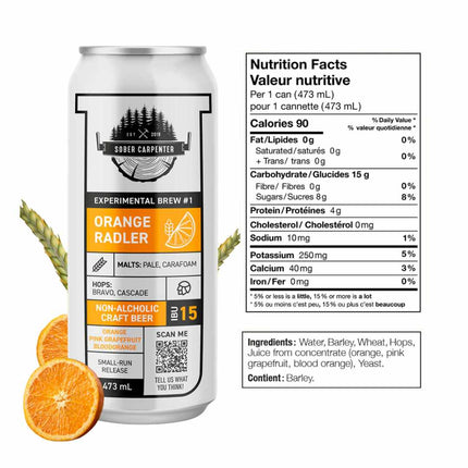Sober Carpenter Non-Alcoholic Orange Radler  (Limited Edition Craft Beer)