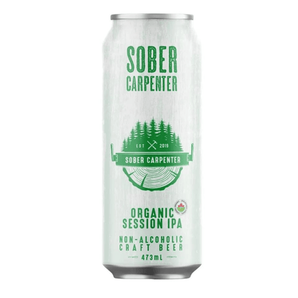 Sober Carpenter Non - Alcoholic Organic IPA Craft Beer - Just Simcoe