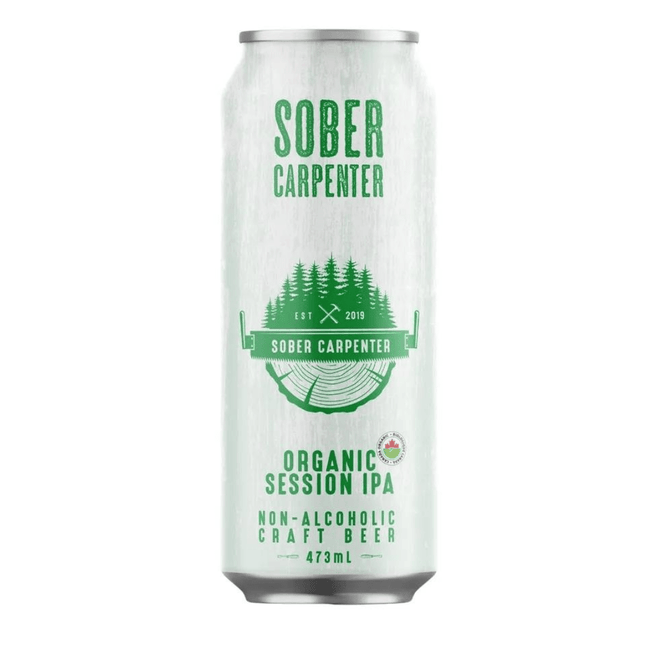 Sober Carpenter Non - Alcoholic Organic IPA Craft Beer - Just Simcoe