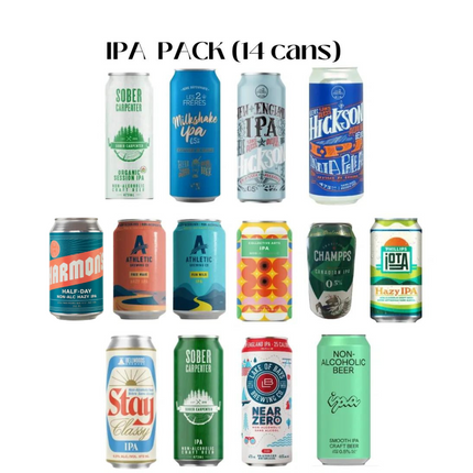 IPA Sober Sampler: Mixed Variety Non-Alcoholic Beer Pack