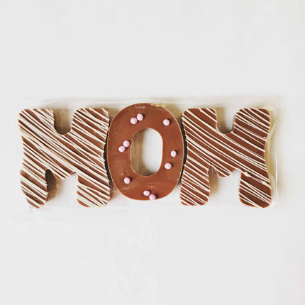 Solid Chocolate Letters "MOM"