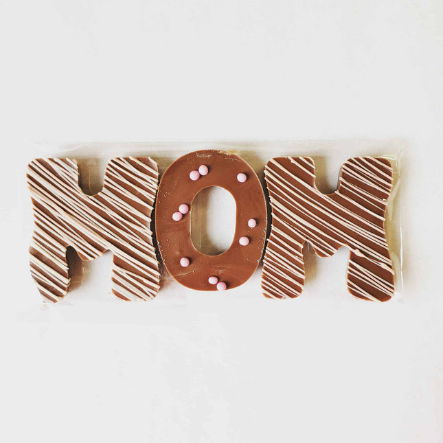Solid Chocolate Letters "MOM"