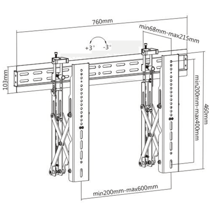 Professional Video Wall Mount for 37”-70” Screens - Versatile & Secure - TEXONIC AV Inc