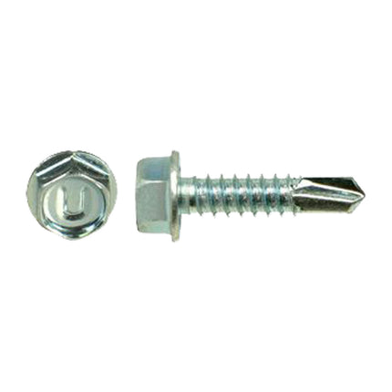 UCAN 8-18 X 3/4" U-Drill Hex Washer Head Zinc Plated Screw (Qty: 1000)