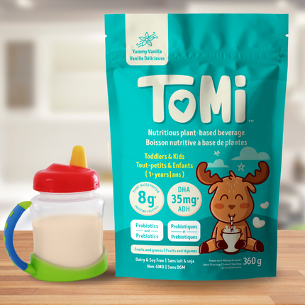 TOMI Yummy Vanilla | Plant-Based Nutritional Drink for Kids & Toddlers (Ages 1–10)