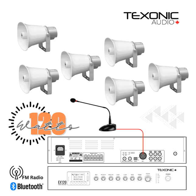 Industrial PA System for Warehouses & Factories - Durable - TEXONIC AV Inc