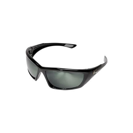 Edge Robson Black Frame Polarized G15 Silver Mirror Lens Safety Glasses