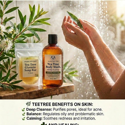 Tea Tree Body Wash. Natural Herbal Aroma - JustSimcoe.ca