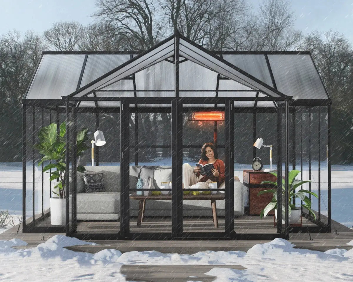 Triomphe® 12 ft. x 15 ft. Orangery Chalet Greenhouse | Palram-Canopia