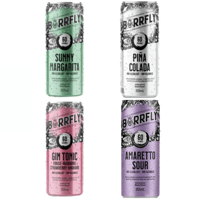 Sober Sampler: Barrfly Mocktails Assorted 4 Pack - Just Simcoe