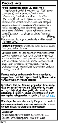 PET WELLBEING URINARY GOLD 4OZ