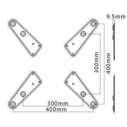 VESA Plate Adapter - 400mm x 400mm - TEXONIC AV Inc