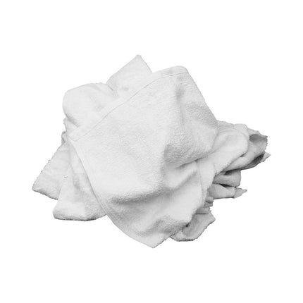 White Terry Wiper Rags 20lb Bag