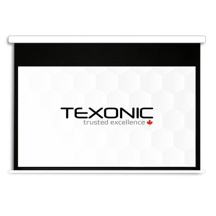 100" Electric Projector Screen with Fiber Material - Quiet, Easy Install - TEXONIC AV Inc