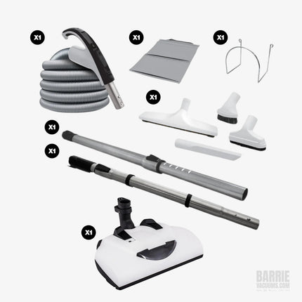 Wessel-Werk Carpet & Bare Floor Package - Central Vacuum Kit
