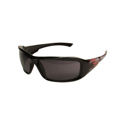 Edge Brazeau True North Black & Grey Smoke Lens Safety Glasses