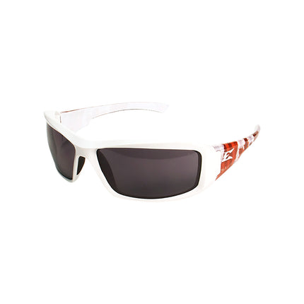 Edge Brazeau True North White & Red Canadian Flag Smoke Lens Safety Glasses