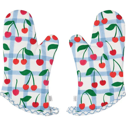 Very Cherry Oven Mitts- Set of 2