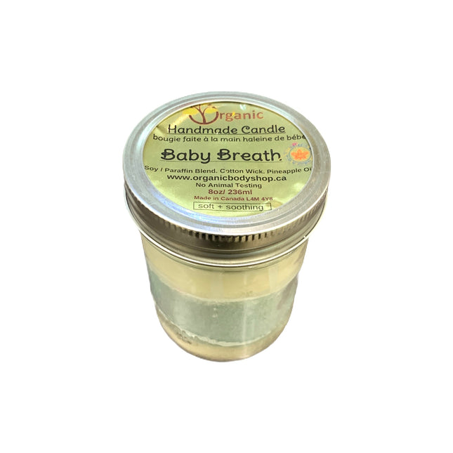 Baby Breath jar candle 246ml - Just Simcoe