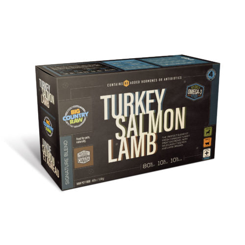 BCR TURKEY/SALMON/LAMB CARTON 4LB