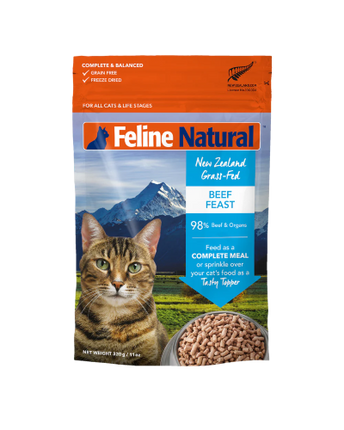 FELINE NATURAL FD BEEF 320G