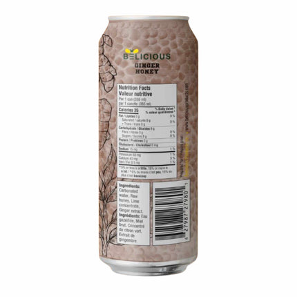 Belicious Ginger Honey Raw Honey Sparkling Beverage - Just Simcoe