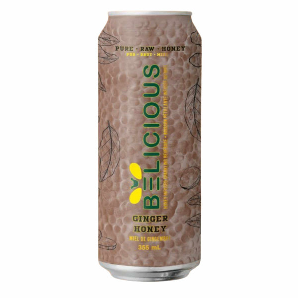 Belicious Ginger Honey Raw Honey Sparkling Beverage