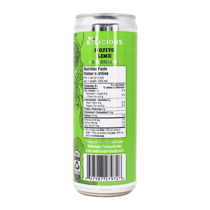 Belicious Mojito Lime Raw Honey Sparkling Beverage - Just Simcoe