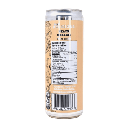 Belicious Peach Bellini Raw Honey Sparkling Beverage - Just Simcoe