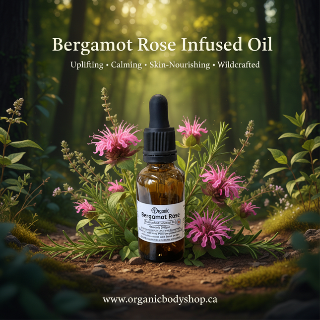 Rose Bergamot Flower Infused Oil – Wildcrafted Bee Balm | 30ml