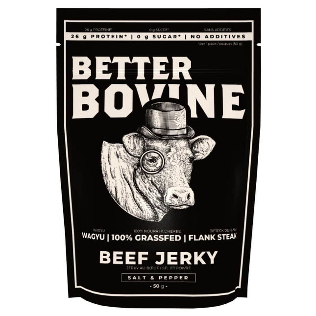 Better Bovine - Wagyu Beef Jerky - Salt & Pepper - Just Simcoe