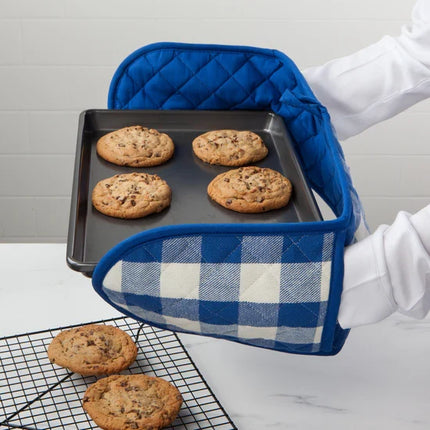 Royal Blue Long Double Handed Chef Mitt