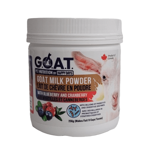 HAPPY DAYS GOAT MILK PWD BLU/CRN 250G - Just Simcoe