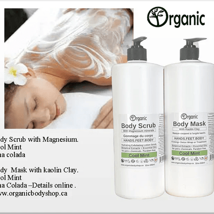 Body Scrub. Magnesium. Cool Mint. 8oz - Just Simcoe