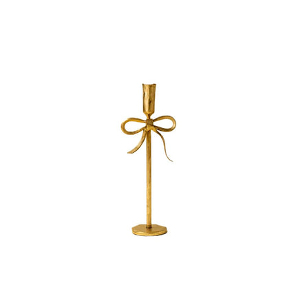 Gold Bow Candle Holder - Just Simcoe