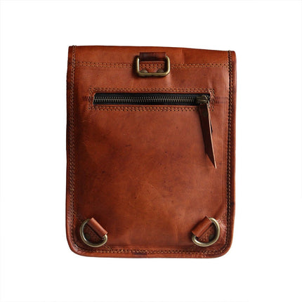 Small Leather Buckle Messenger Bag - Just Simcoe