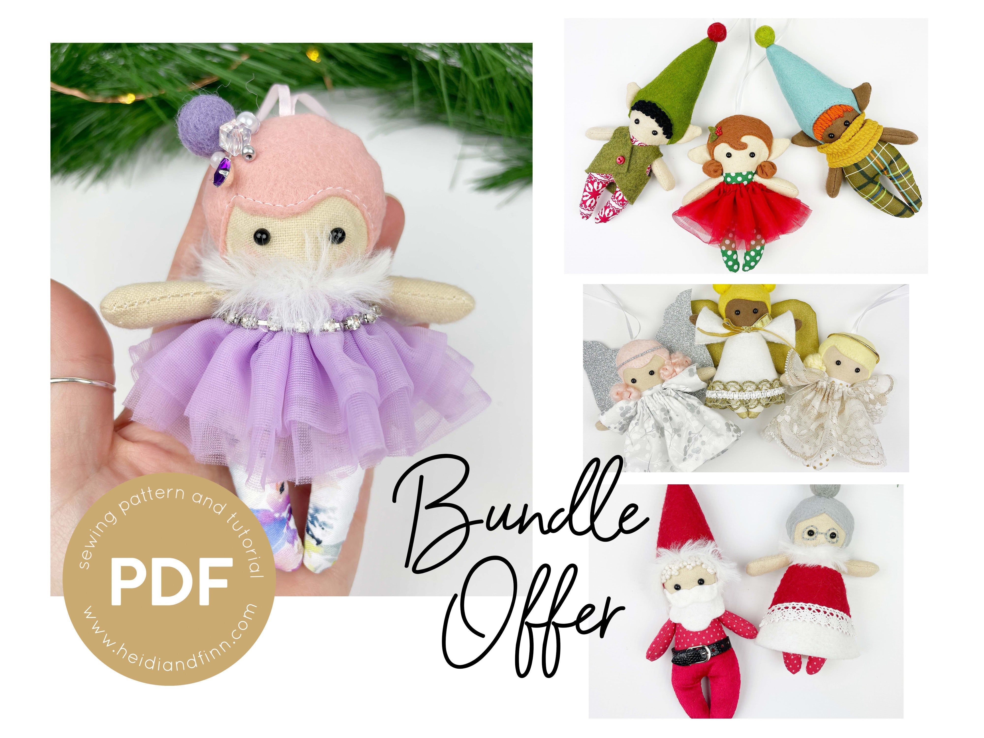Pocket Pals 5" doll BUNDLE (doll +angels + elves + santa)